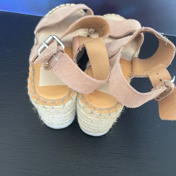 Dolce Vita Ankle Strap Espadrille Sandals in Pink Suede - Size 6 - Picture 6 of 6